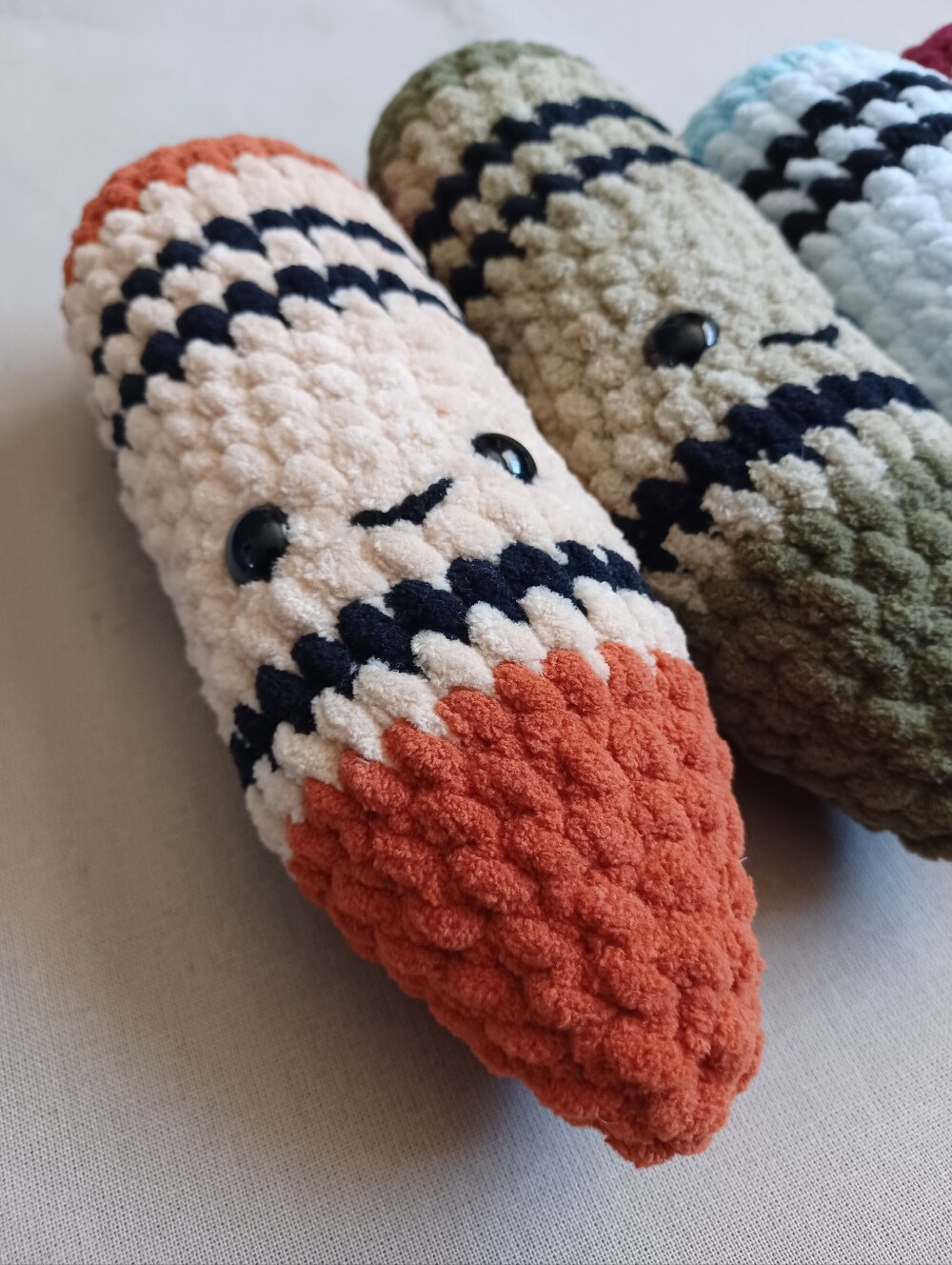 Handmade Crochet Crayon Buddy - Picture 4 of 6